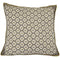 Artisan Hand Loomed Cotton Square Pillow - Gray Yellow Stitching - 24" Arcadia Home